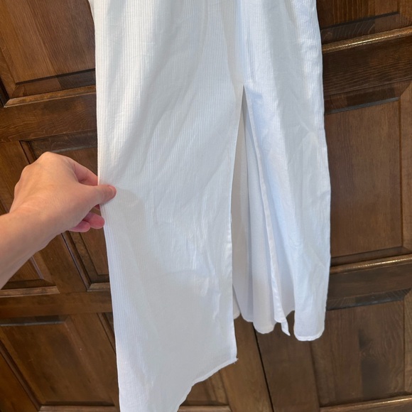 NWT Nordstrom Rack WAYF Smocked Midi Dress Sleeveless Summer Graduation Medium - Picture 5 of 10